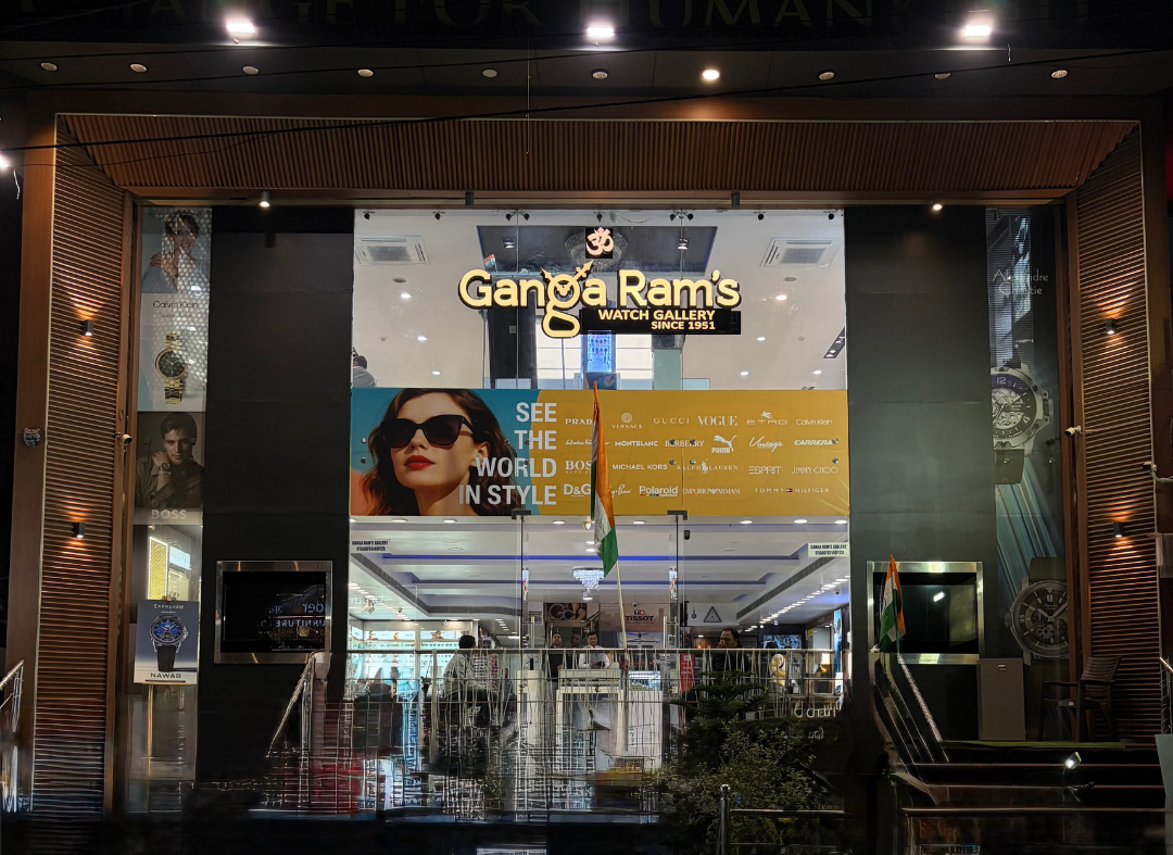 Ganga Ram Watch Gallery showroom — authorised dealer for genuine watches in Delhi