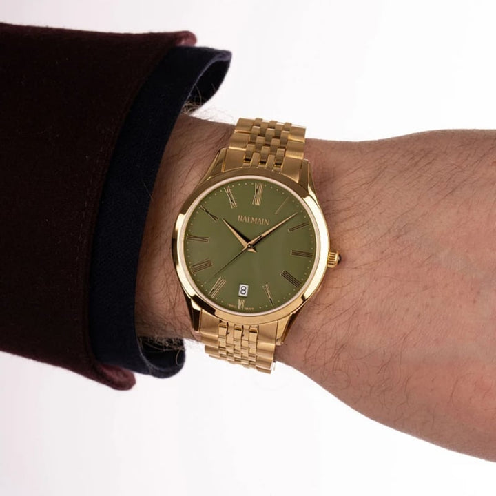 Balmain Classic R Gent 41mm Grey Dial Stainless Steel Bracelet