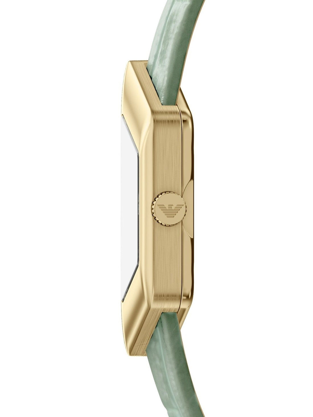 Emporio Armani Eagle Story Women Watch AR11817 – Green Leather Gold-Tone