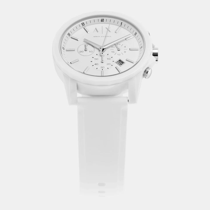 Armani Exchange Outerbanks AX1325 Blue Dial Silicone Men&