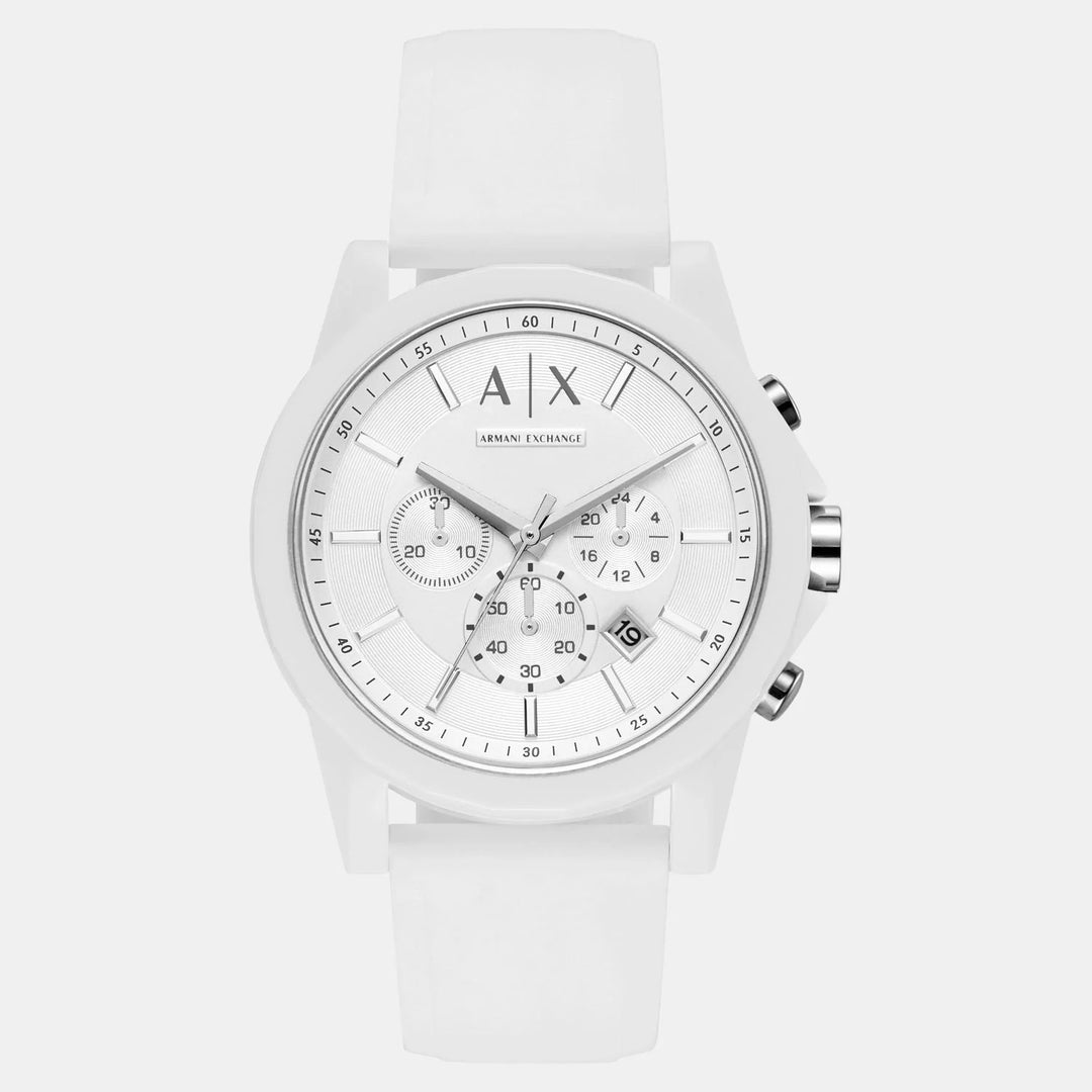 Armani Exchange Outerbanks AX1325 Blue Dial Silicone Men&