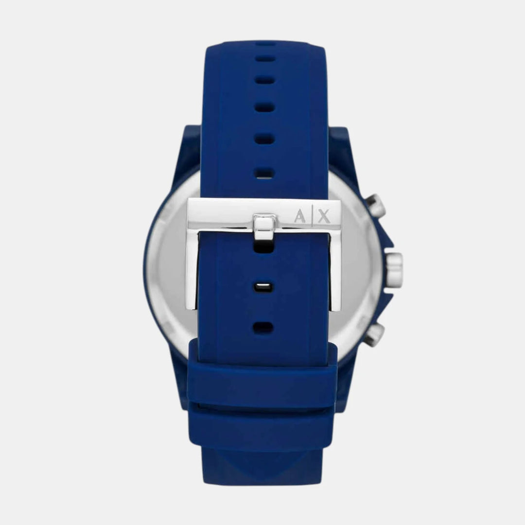 Armani Exchange Outerbanks AX1327 White Dial Silicone Men&