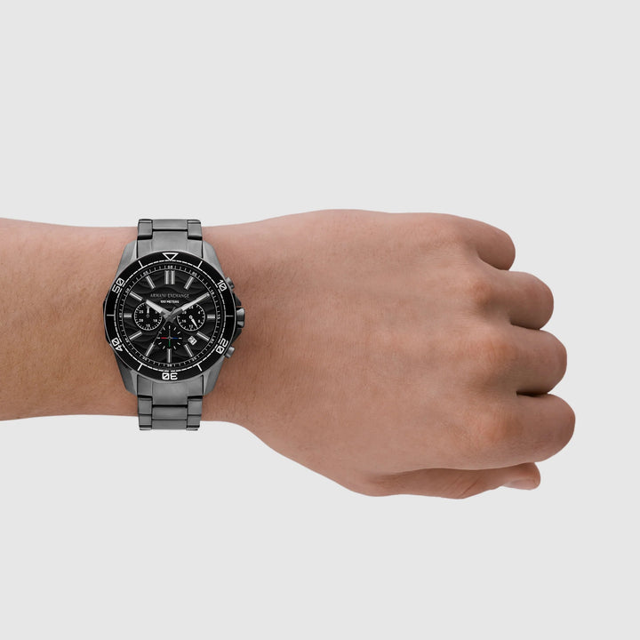 Armani Exchange Spencer AX1959 Black Dial Leather Men&