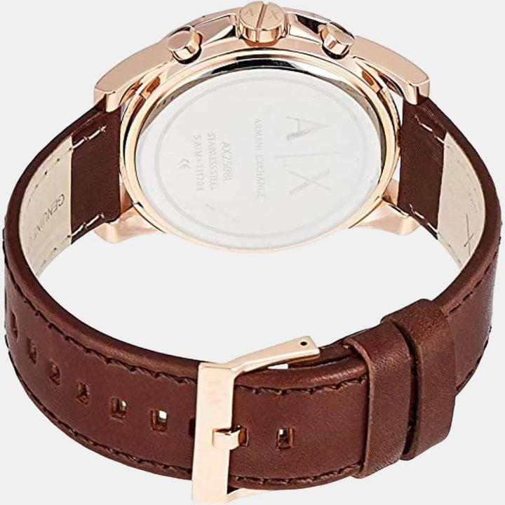 Armani Exchange Outerbanks AX2508 Blue Dial Leather Men&
