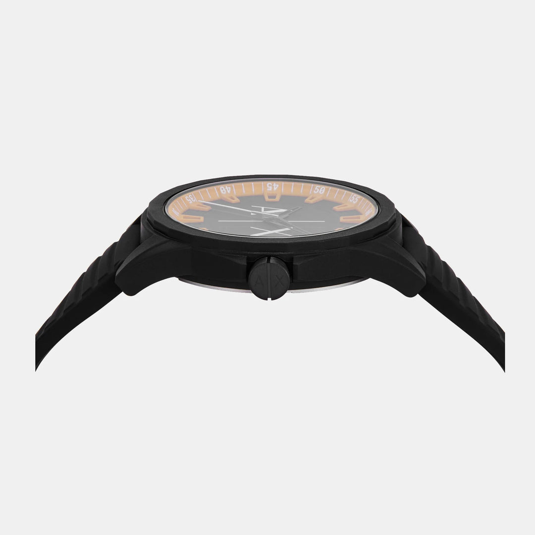 Armani Exchange Dreaxler AX2536 Black Dial Silicone Men&