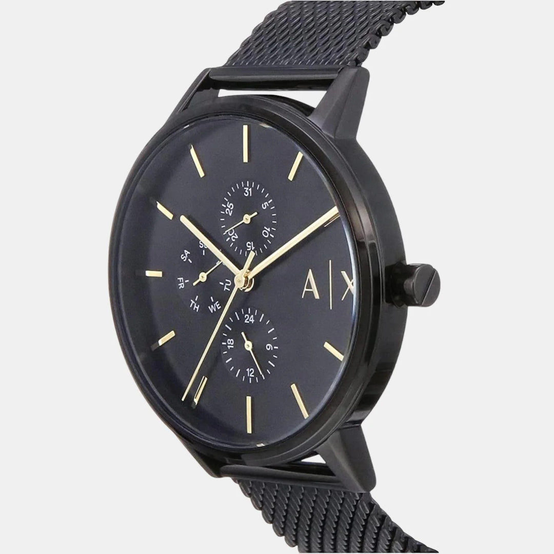 Armani Exchange Cayde AX2716 Black Sunray Mesh Bracelet Men&