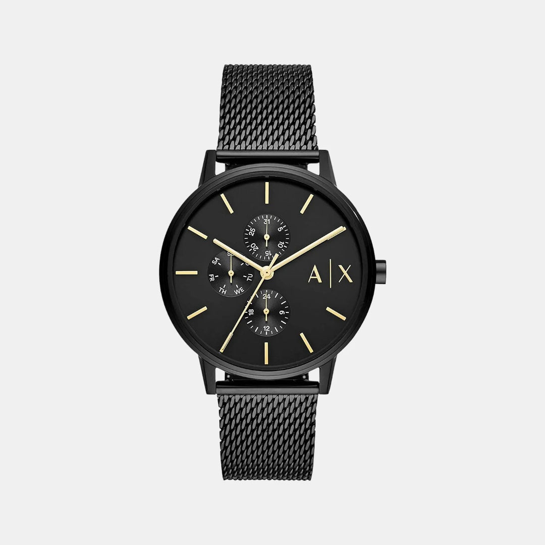 Armani Exchange Cayde AX2716 Black Sunray Mesh Bracelet Men&