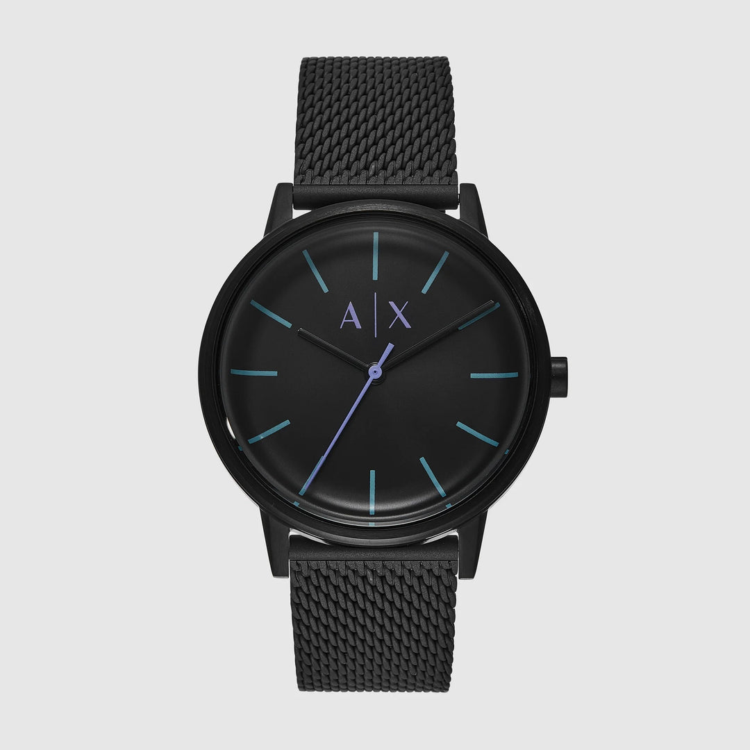 Armani Exchange Cayde AX2760 Black Matte Mesh Bracelet Men&