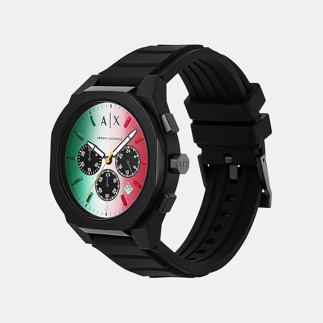 Armani Exchange Rafael AX4173 Green Dial Mesh Bracelet Women&