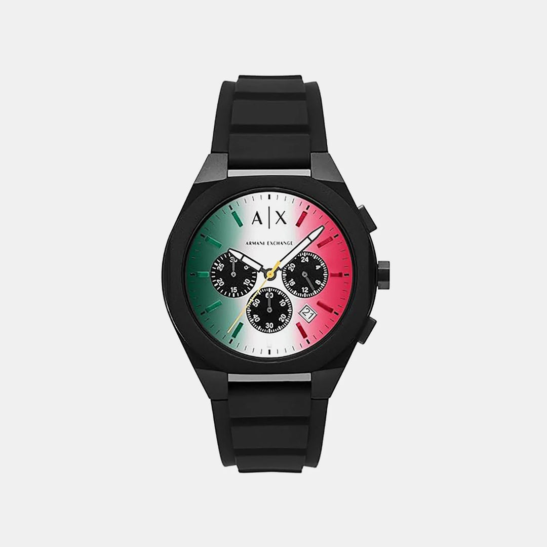 Armani Exchange Rafael AX4173 Green Dial Mesh Bracelet Women&