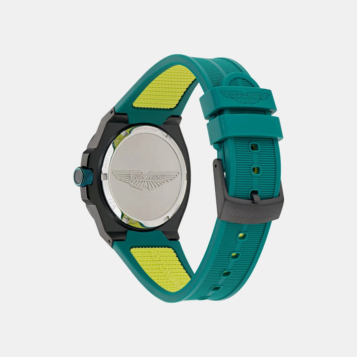 Aston Martin Icon 40mm Podium Green Dial Square Case Men&