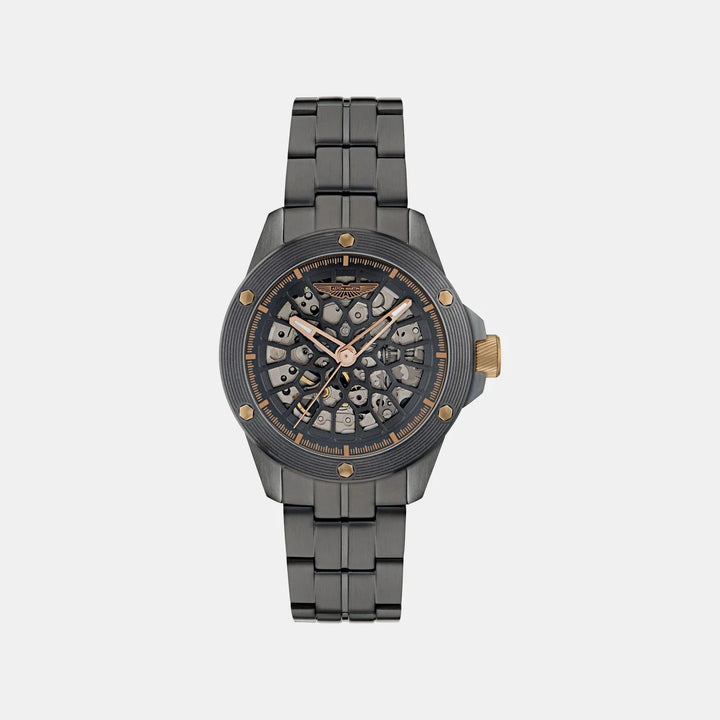 Aston Martin Thrill 42mm Black Dial Automatic Skeleton Steel Men&