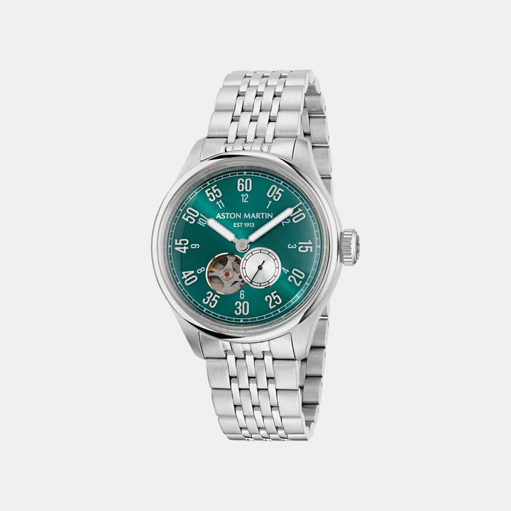 Aston Martin Timeless 41mm Green Skeleton Dial Automatic Steel Men&