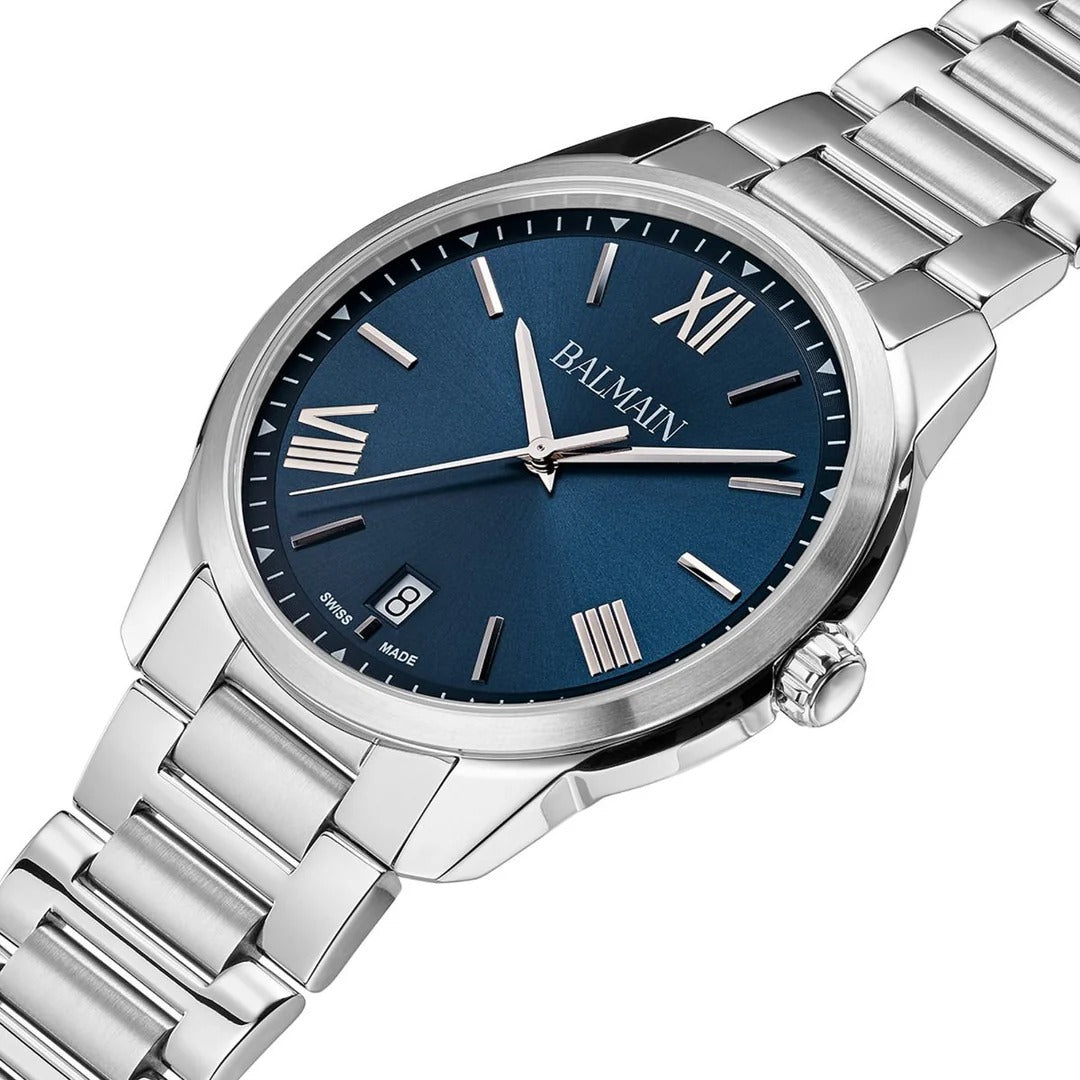 Balmain Madrigal Gent 42mm Blue Dial Stainless Steel
