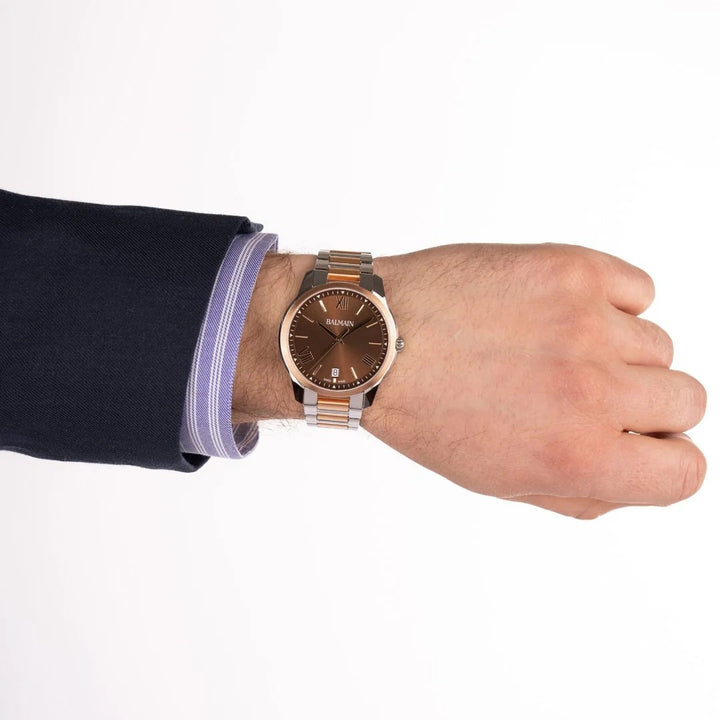 Balmain Madrigal Gent 42mm Dark Dial Leather Strap