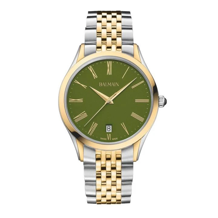 Balmain Classic R Gent 41mm Grey Dial Two-Tone Bracelet