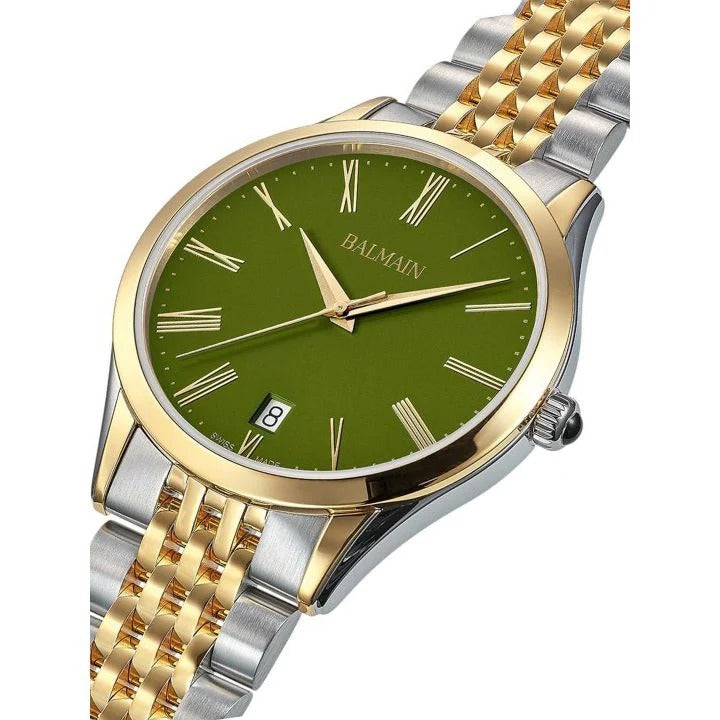 Balmain Classic R Gent 41mm Grey Dial Two-Tone Bracelet