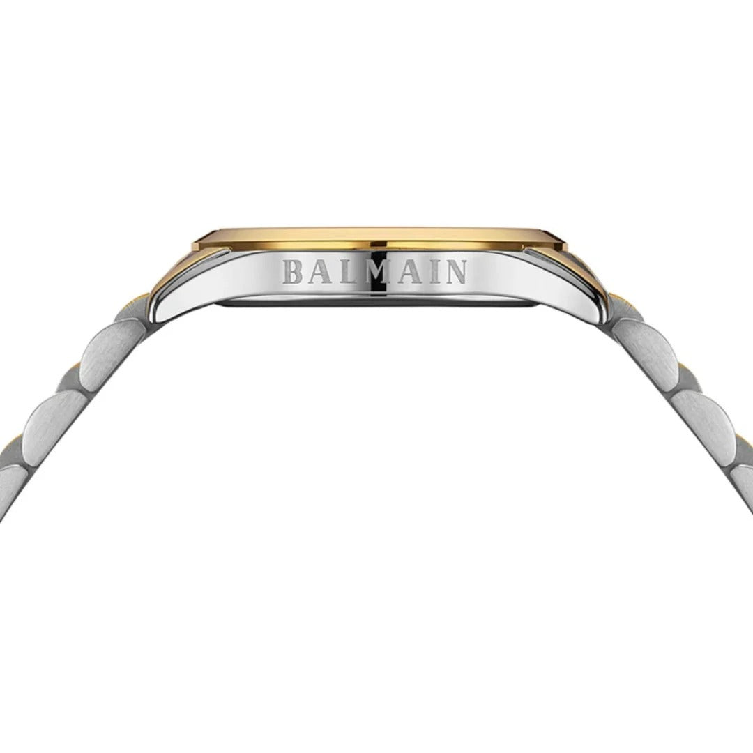Balmain Classic R Lady 34mm Green Dial Two-Tone Yellow Gold Bracelet