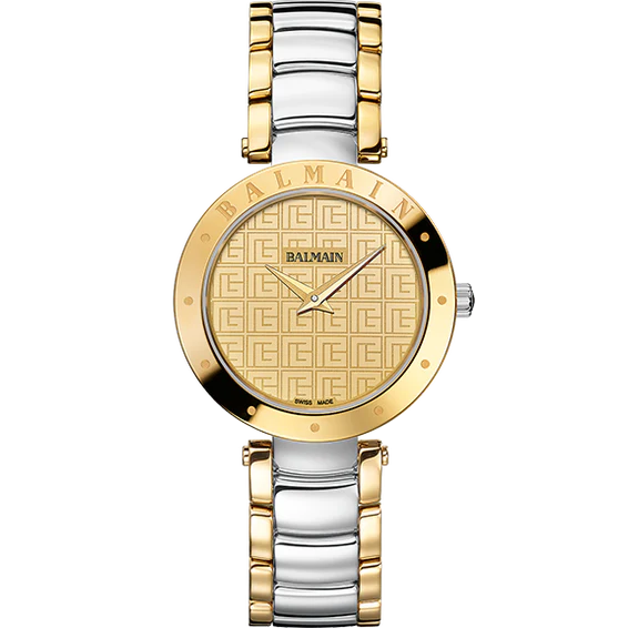 Balmain Balmainia 33mm Champagne Dial Two-Tone Yellow Gold Bicolor Bracelet
