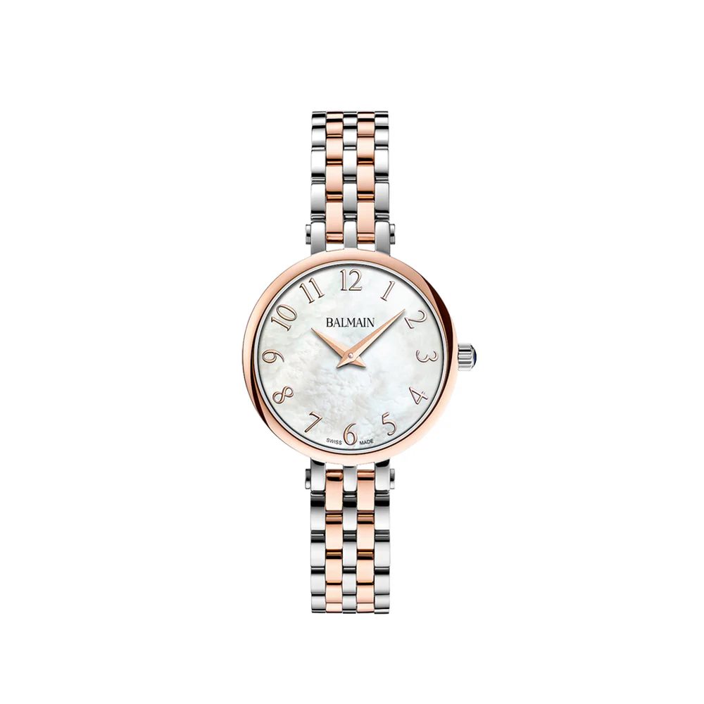 Balmain Sedirea 31mm White Mother-of-Pearl Dial Rose Gold Bracelet