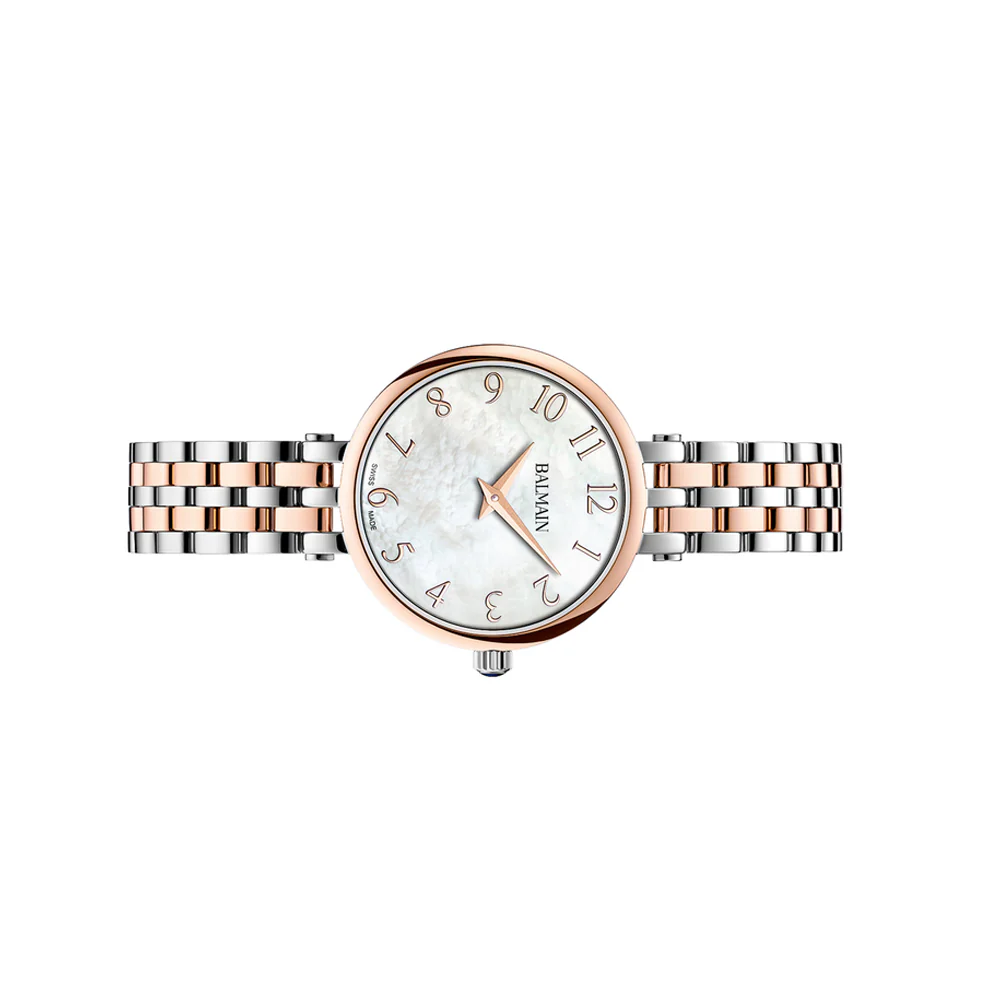 Balmain Sedirea 31mm White Mother-of-Pearl Dial Rose Gold Bracelet