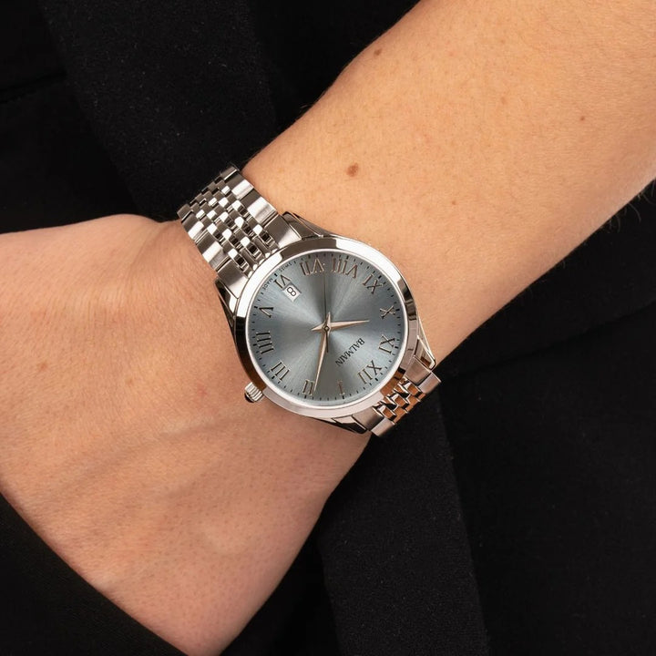 Balmain Classic R Lady 34mm Ice Blue Dial Stainless Steel