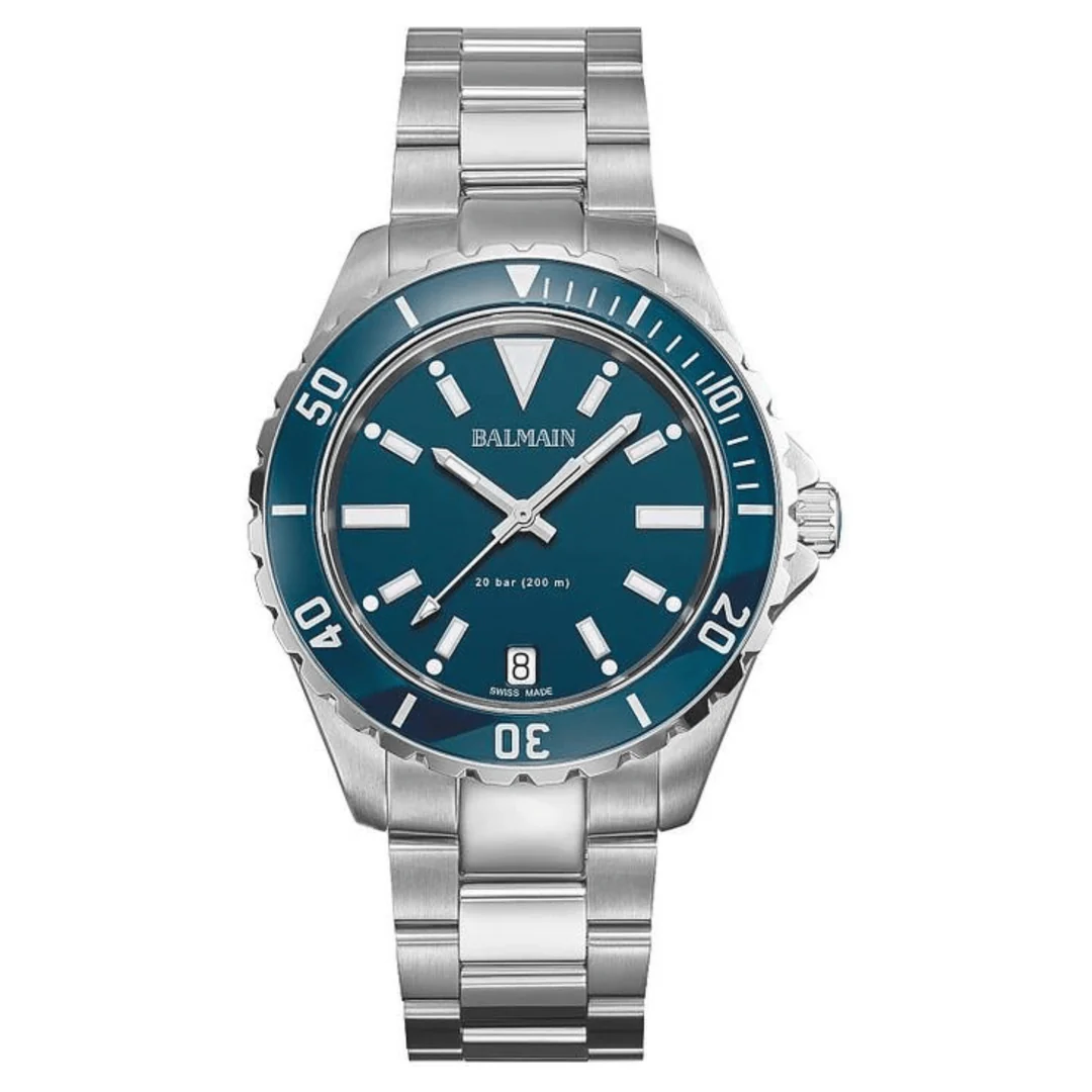 Balmain Ophrys Gent 42.5mm Blue Dial Stainless Steel Bracelet 200m