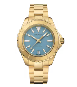 Balmain Ophrys Lady 34.5mm Blue Dial Stainless Steel Bracelet 200m