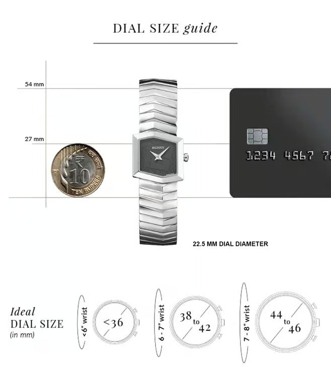 Balmain Taffetas 22.5mm White Dial Stainless Steel Hexagonal Leather Strap