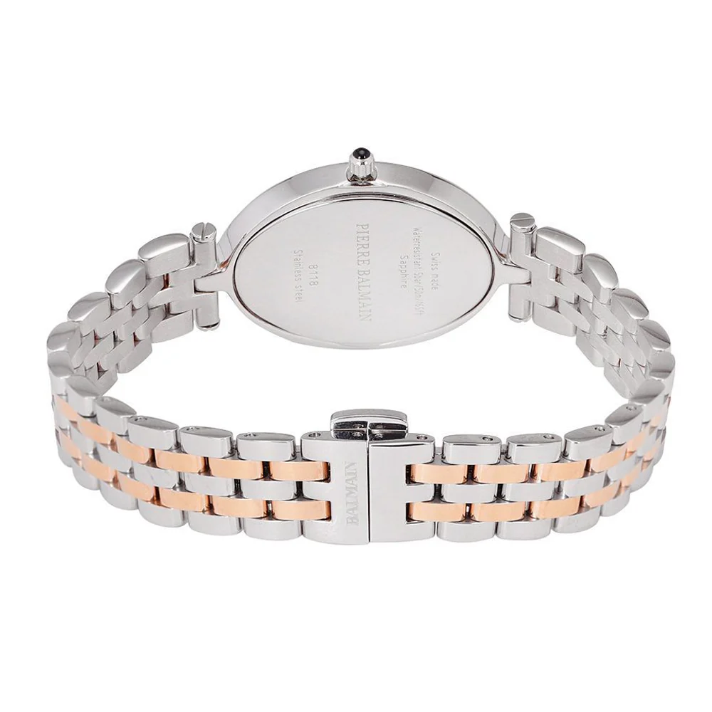 Balmain Haute Elegance Oval 26x31.7mm White MOP Dial Rose Gold PVD Bracelet