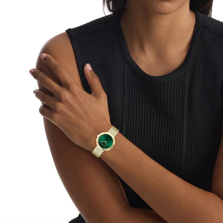 Calvin Klein 25100066 Twisted Bezel Women 34mm Green Dial Stainless Steel Bracelet Quartz Watch