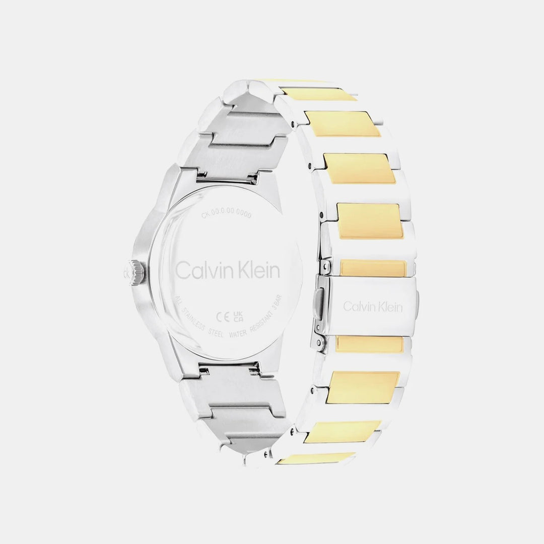 Calvin Klein 25100114 Linear Elegance Women 30mm Green Dial Stainless Steel Bracelet Quartz Watch