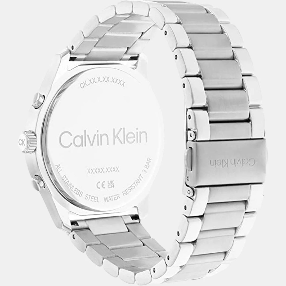 Calvin Klein 25200208 Sport Men 43mm Blue Dial Stainless Steel Chronograph Watch