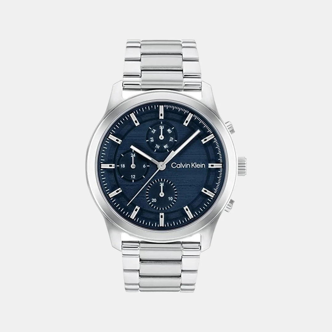 Calvin Klein 25200208 Sport Men 43mm Blue Dial Stainless Steel Chronograph Watch