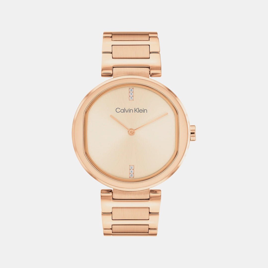 Calvin Klein CK Sensation 25200431 Women’s Rose Gold Dial Rose Gold Stainless Steel Bracelet Quartz Watch - 25200431