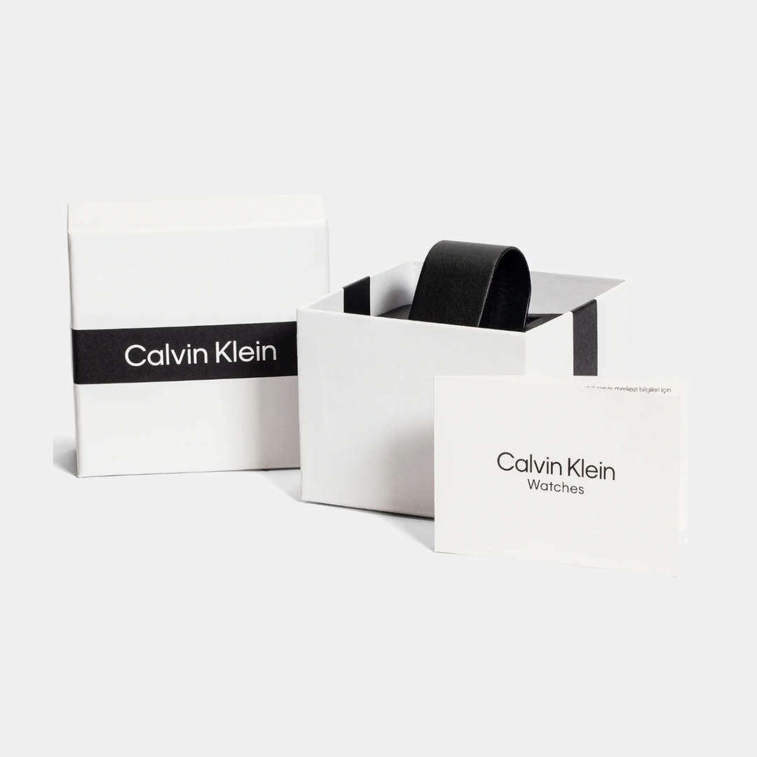 Calvin Klein CK Flex 25200480 Men’s Black Dial Black Silicone Strap Quartz Multi-Function Watch - 25200480