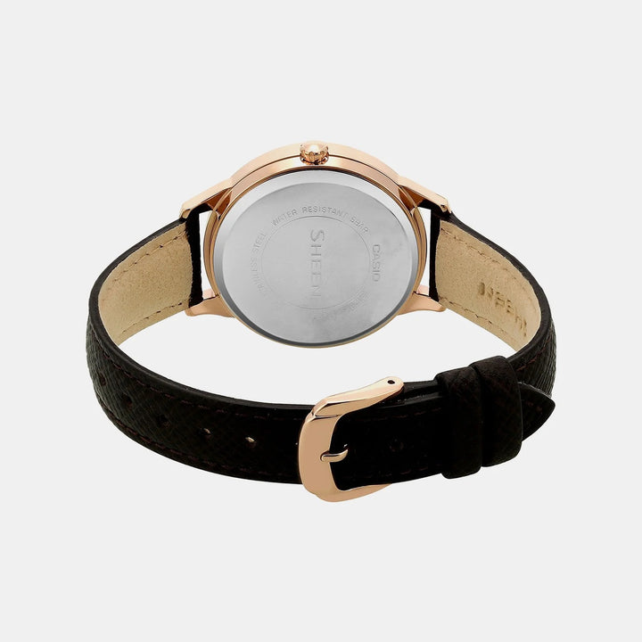 Casio Sheen Watch SX202 for Women – Chronograph Leather