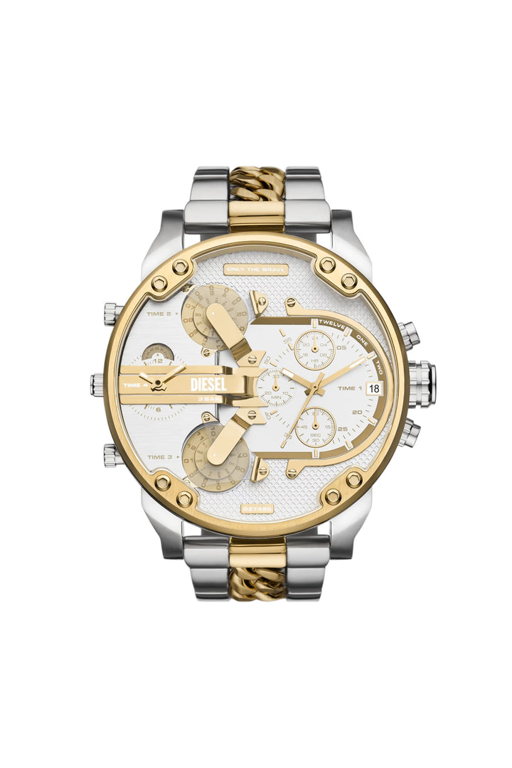 Diesel Mr. Daddy 2.0 Men Chronograph Watch DZ7486 – Two-Tone Stainless Steel