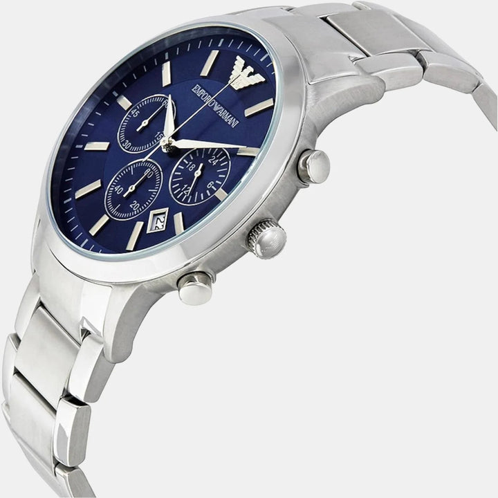 Emporio Armani Renato AR2448 Blue Dial Chronograph Men&