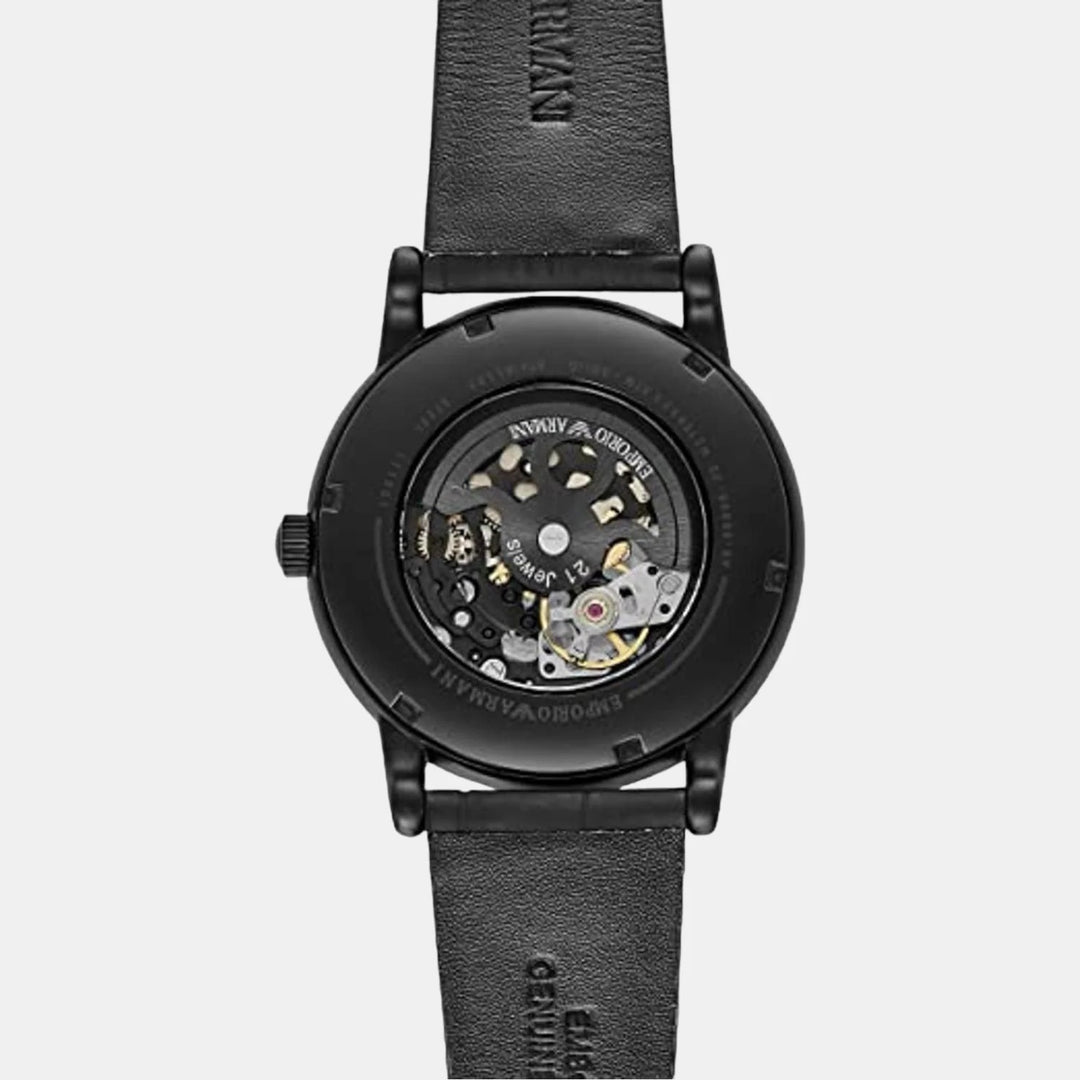 Emporio Armani Luigi AR60008 Black Skeleton Dial Automatic Men&