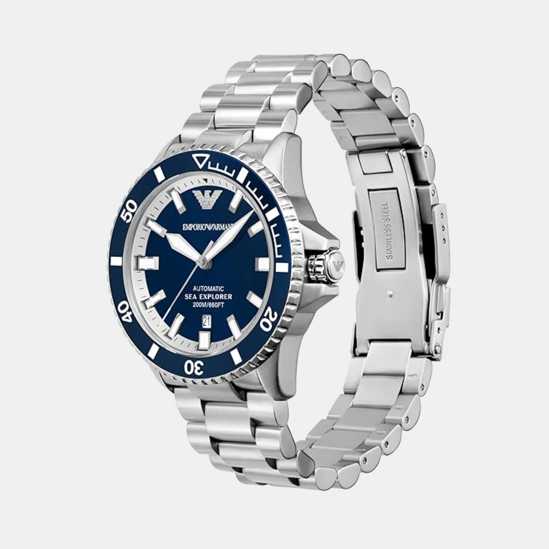 Emporio Armani Sea Explorer AR60079 Green Dial Mesh Bracelet Men&