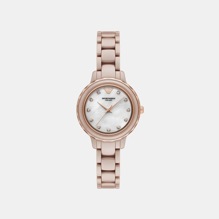 Emporio Armani Ceramic AR70018 Grey Dial Chronograph Women&