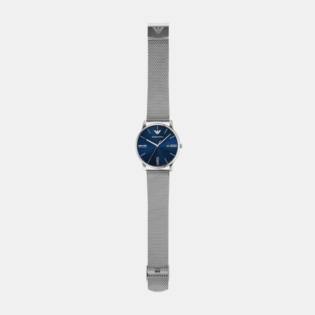 Emporio Armani Minimalist AR11571 Green Dial Mesh Strap Men&