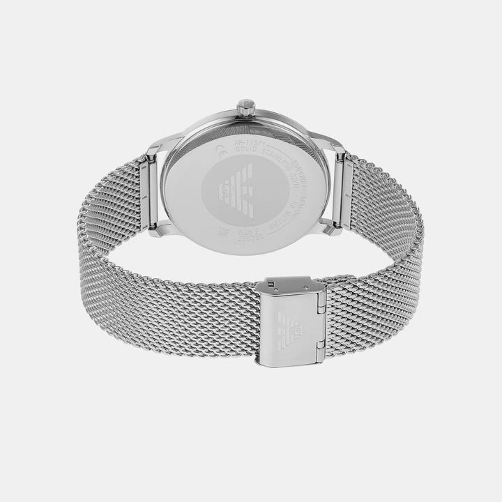 Emporio Armani Minimalist AR11571 Green Dial Mesh Strap Men&