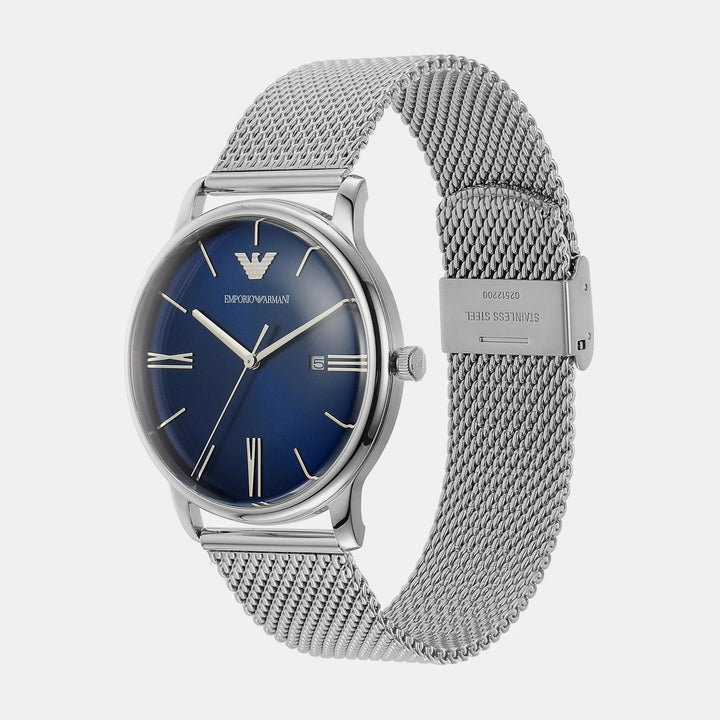 Emporio Armani Minimalist AR11571 Green Dial Mesh Strap Men&