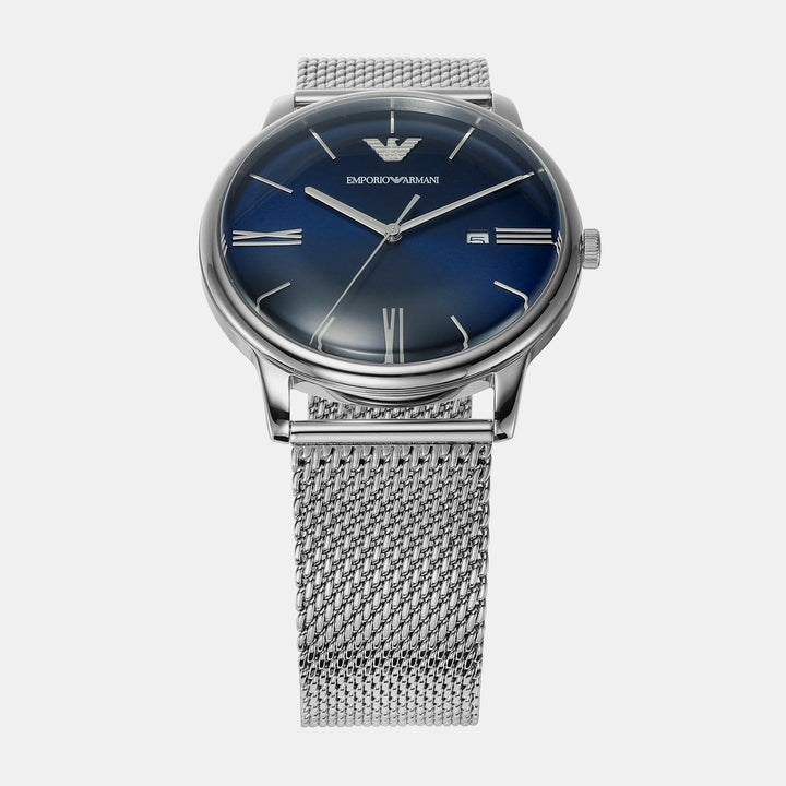 Emporio Armani Minimalist AR11571 Green Dial Mesh Strap Men&