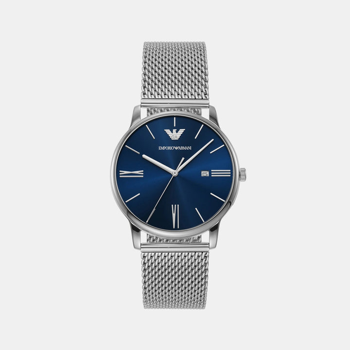 Emporio Armani Minimalist AR11571 Green Dial Mesh Strap Men&