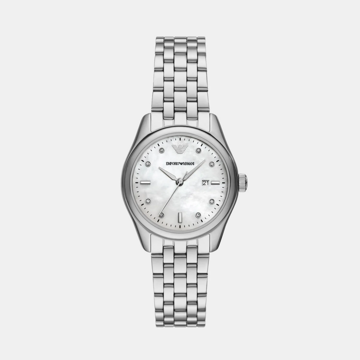 Emporio Armani Gianni AR11614 Silver Dial Stainless Steel Women&