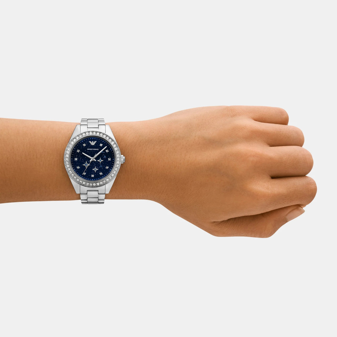 Emporio Armani Nicola AR11628 Blue Dial Stainless Steel Men&