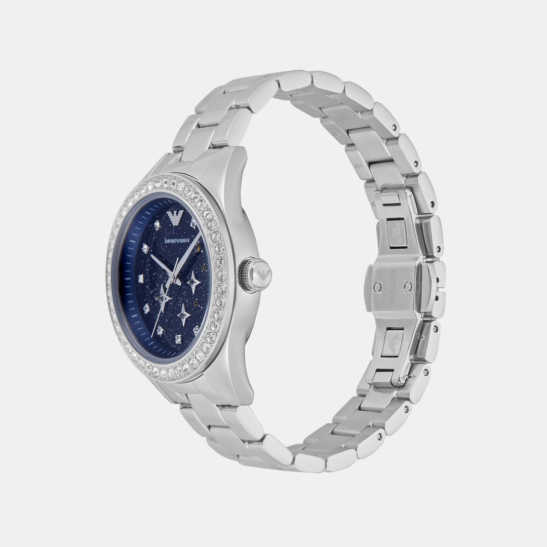 Emporio Armani Nicola AR11628 Blue Dial Stainless Steel Men&
